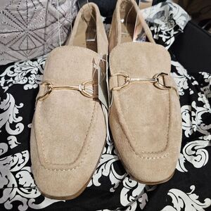 A New Day Women's Slip on Suede Loafer Flats‎ Almond Toe Memory Foam